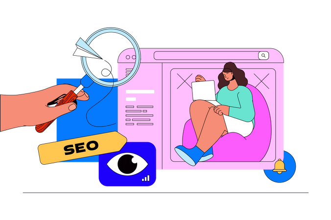 Optimización SEO  Ilustración