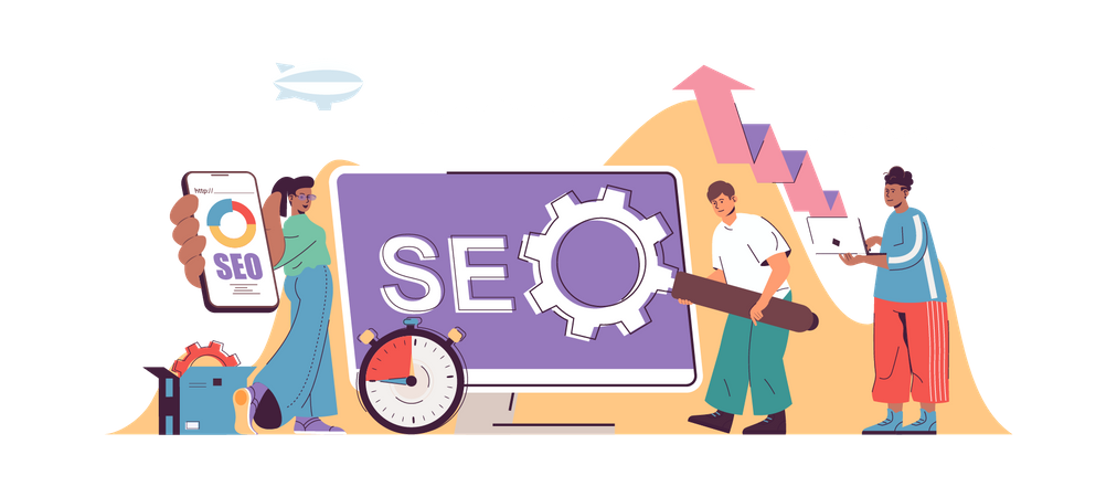 Optimización SEO  Ilustración