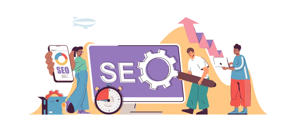 Optimización SEO  Ilustración