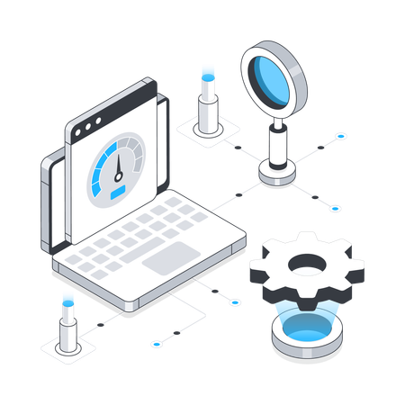 Optimización web y rendimiento  Illustration