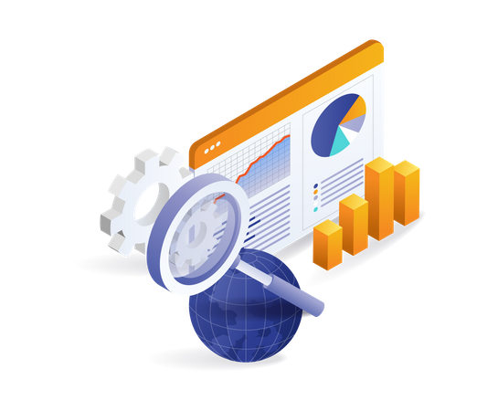 Optimization seo analysis  Illustration