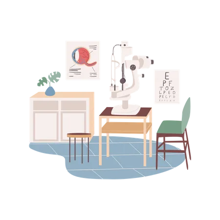 Optometrist place  Illustration