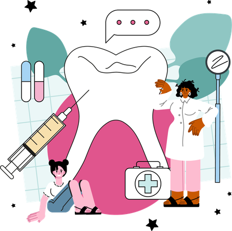 Oral treatment  Illustration