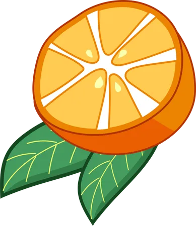 N Enticing Illustration Of A Juicy Orange Slice Bursting With Color And Dripping With Sweet Citrus Flavor Illustration
