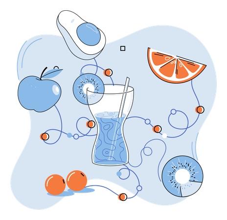 Orangensaft  Illustration