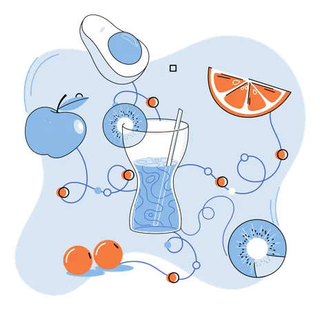 Orangensaft  Illustration