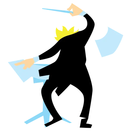 Orchestra Conductor  Illustration