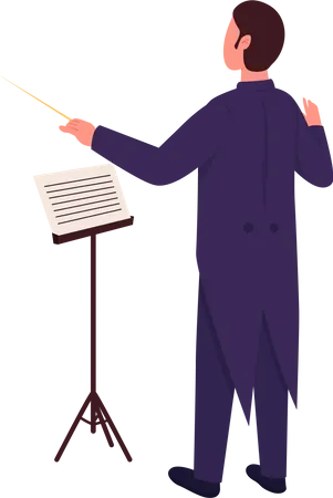 Orchestra conductor  Illustration