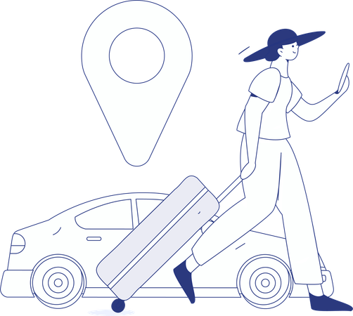 Order Cab  Illustration