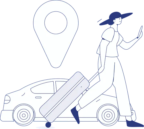 Order Cab  Illustration