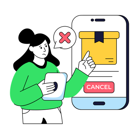 Order Cancel  Illustration