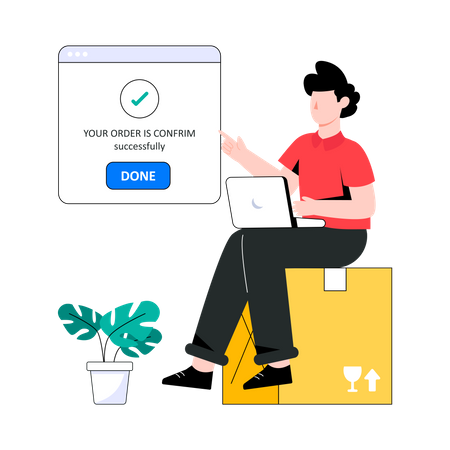 Order Confirm Order  Illustration