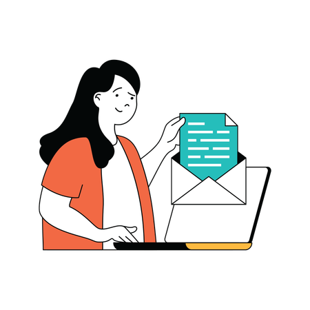 Order confirmation mail  Illustration