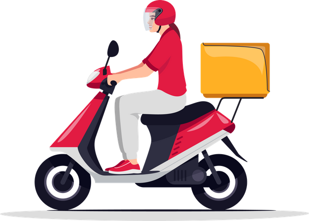 Order delivery service  Illustration