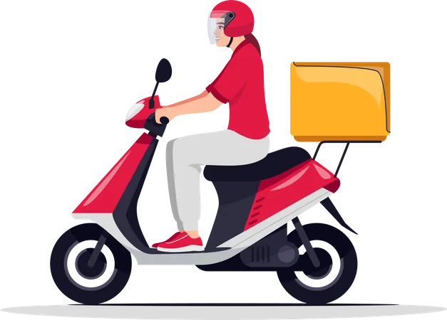 Order delivery service  Illustration