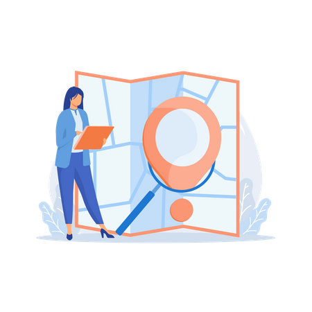 Order delivery tracking  Illustration