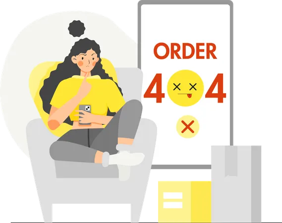 Order error 404  Illustration
