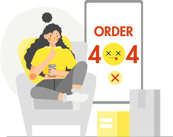 Order error 404  Illustration