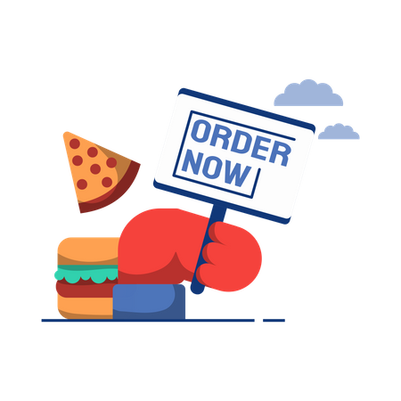 Order Food  Illustration