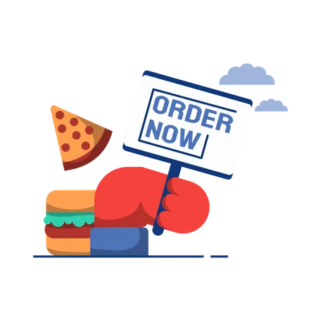 Order Food  Illustration