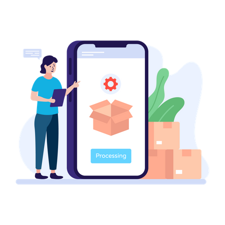 Order Processing  Illustration