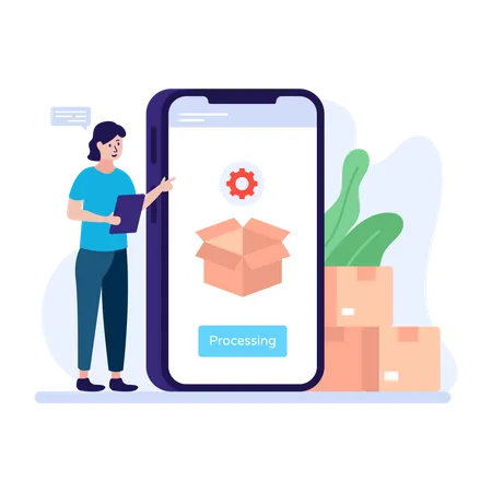 Order Processing  Illustration