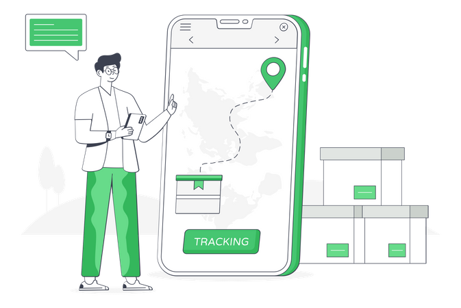 Order Tracking  Illustration