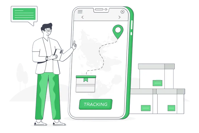 Order Tracking  Illustration