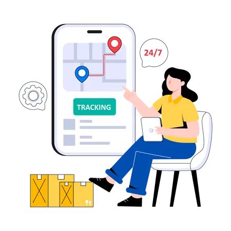 Order Tracking  Illustration