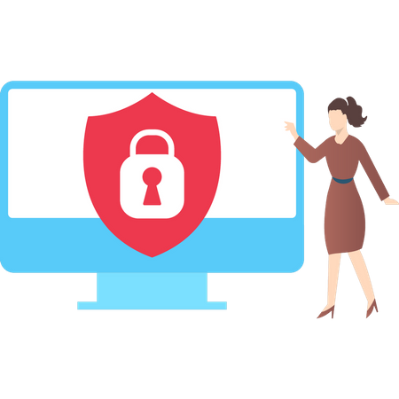 Ordinateur verrouillé Illustration