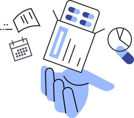 Ordonnance pour médicaments Illustration