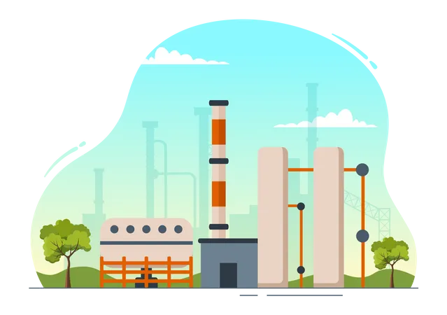 Organic compound manufacturing industry  Illustration