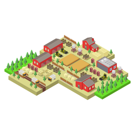 Organic farm  Illustration