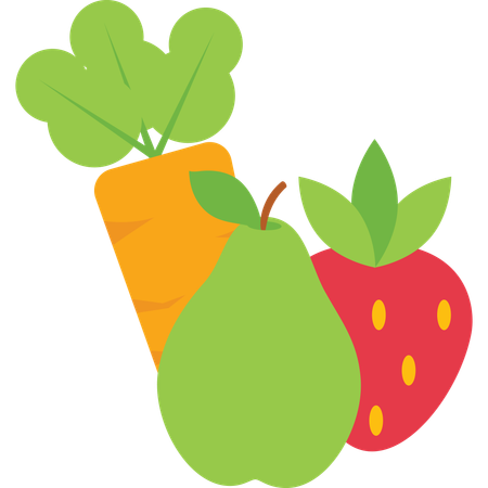 Organic Fruit  Illustration