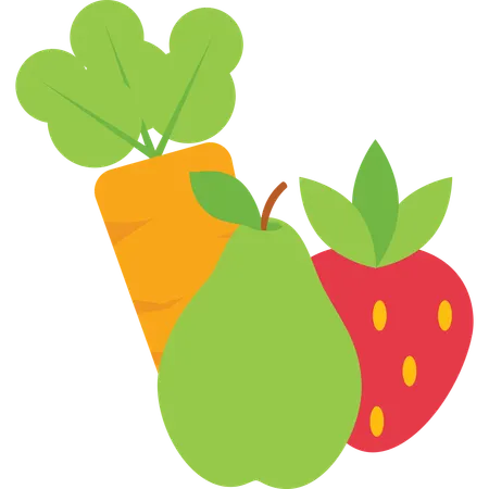 Organic Fruit  Illustration