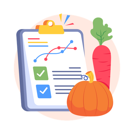 Organic Groceries  Illustration
