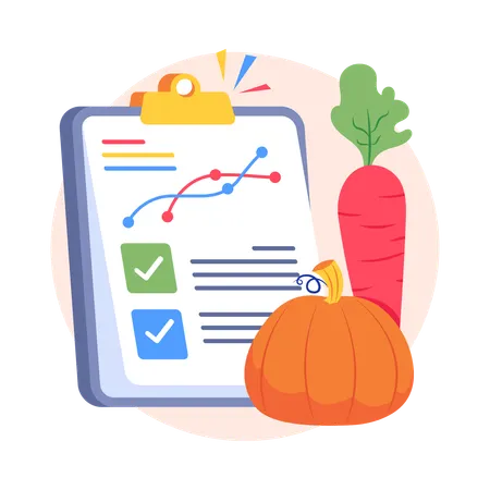 Organic Groceries  Illustration