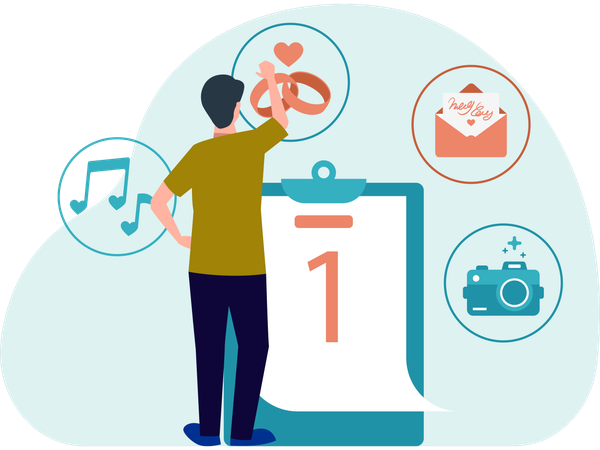 Organizador de eventos  Illustration