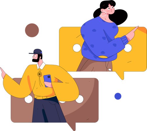 Organizational Chat  Illustration