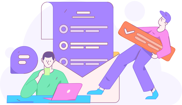 Organizational Chat  Illustration