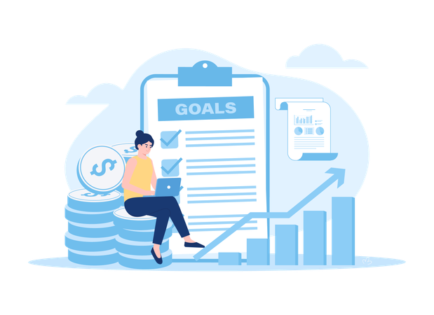 Organizational success by setting right marketing target  Illustration