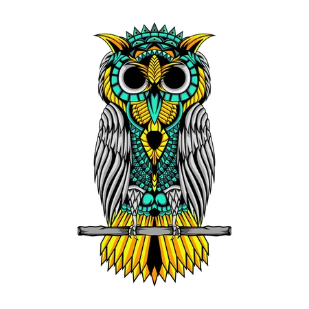 Ornement de hibou  Illustration