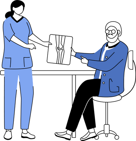 Orthopedics and traumatology  일러스트레이션