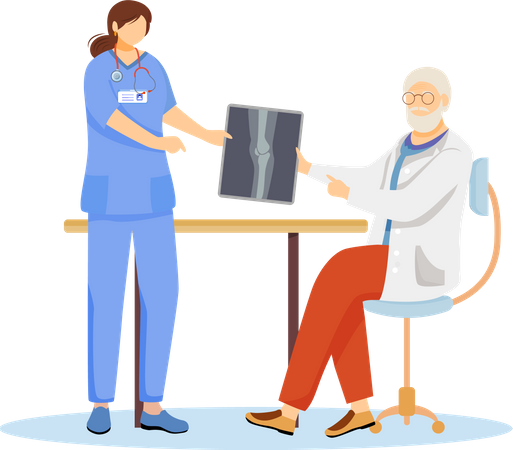 Orthopedics and traumatology  일러스트레이션
