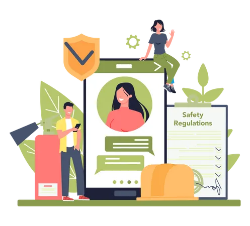 OSHA platform  Illustration