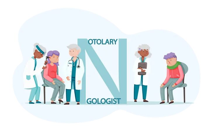 Gesundheitsdienst für Otologen  Illustration