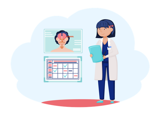 Otorhinolaryngology healthcare  Illustration