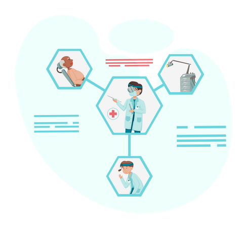 Otorhinolaryngology healthcare medicine  Illustration