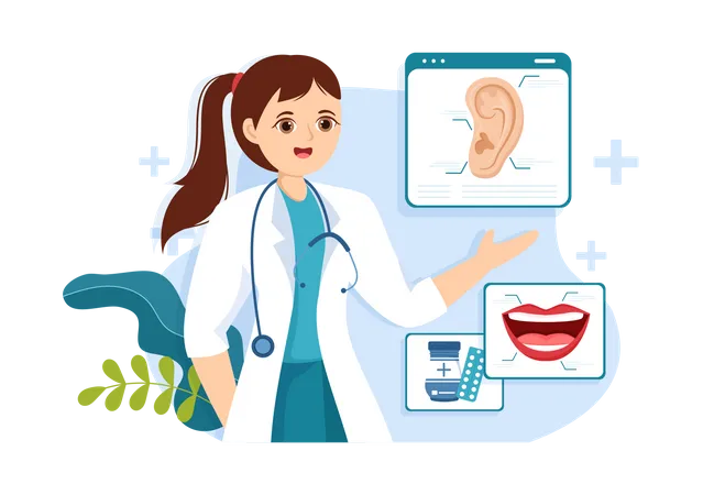 Otorhinolaryngology Specialist  Illustration