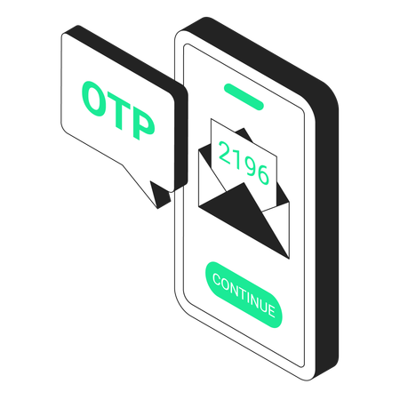 Otp code  Illustration
